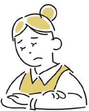 困っている人